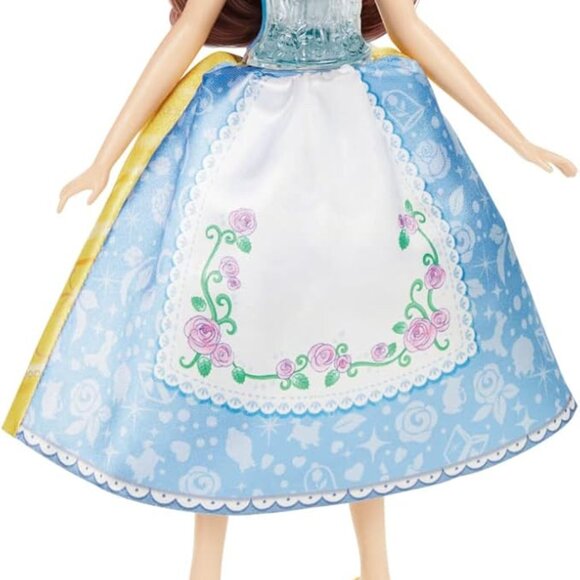 New Hasbro Disney Princess Doll Spin and Switch Belle Toy for Girls, 10.7 in - Picture 16 of 16